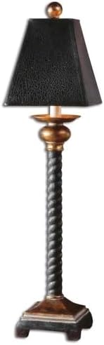 Uttermost Bellcord Black and Bronze Buffet Table Lamp