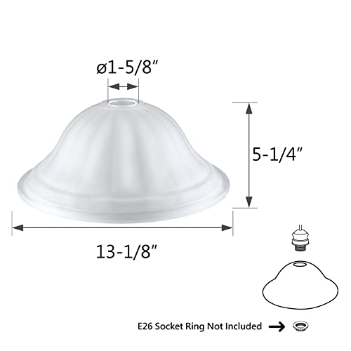 23128 11A Frosted Shade for Medium Base Socket Torchiere
