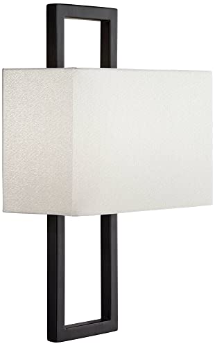 Modena 15 1 2" High Black Wall Sconce Set of 2 Modern Light Fixture (2 Count)