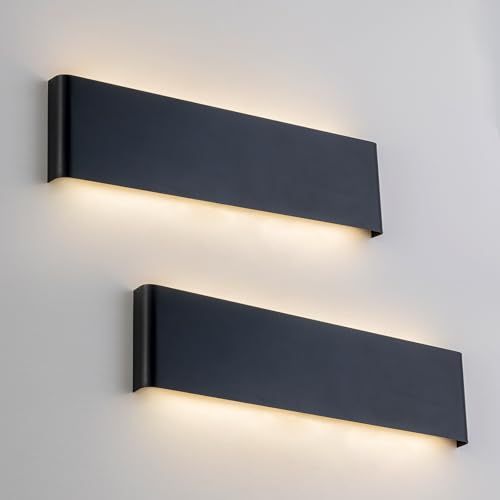 2 Pack 21.65in Modern LED Wall Sconces (2 Count)