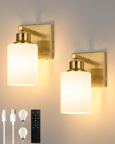 Wireless Battery Operated Wall Sconce Set of Two (2 Count)