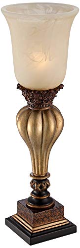 Sattley 23 1 4" High Table Lamps Set of 2 Gold Console Alabaster (2 Count)
