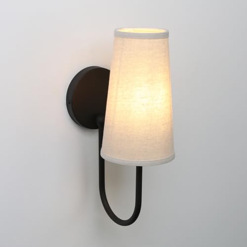 Set of 2 Linen Fabric Wall Sconces (2 Count)