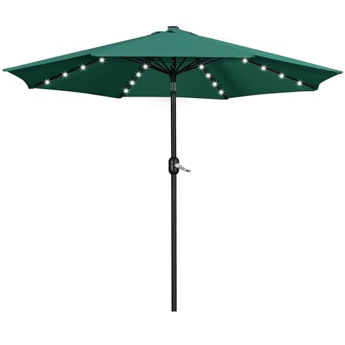 11FT Solar Patio Umbrella w