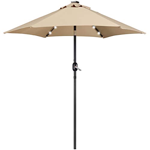7.5FT Solar Patio Umbrella w