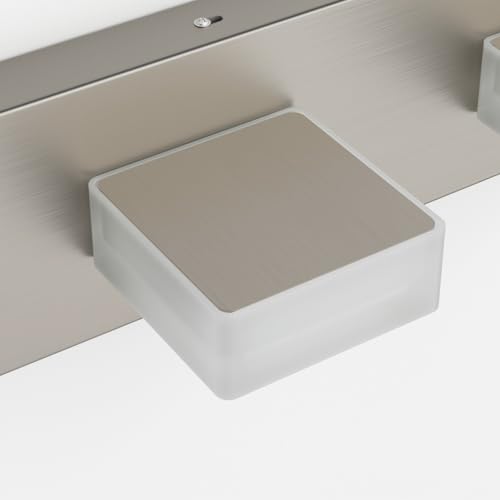 10 Light Brushed Nickel Bathroom Vanity Light Metal Acrylic Modern LED Bathroom Lighting Over Mirror