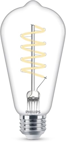 60W ST19 1 Pack Vintage Edison Spiral Bright White