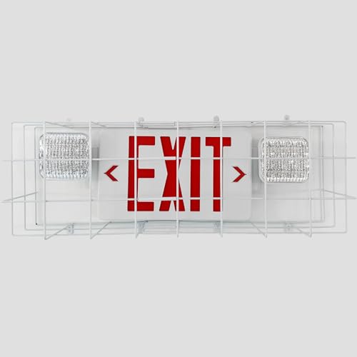 Exit Sign Combo with Steel Cage