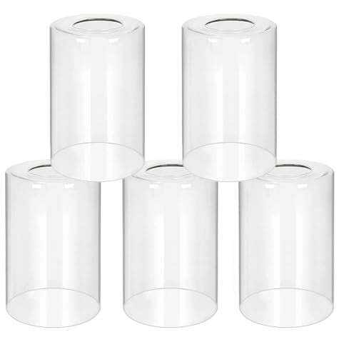 5 Pack Clear Glass Light Shade (5 Count)