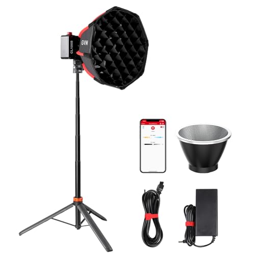 GVM 100W Bi Color COB Video Light Kit with Softbox & Stand