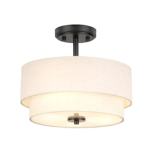 3 Light Semi Flush Mount Ceiling Light Fixture