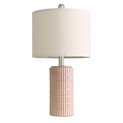 21'' Pink Ceramic Table Lamp with Gift Box