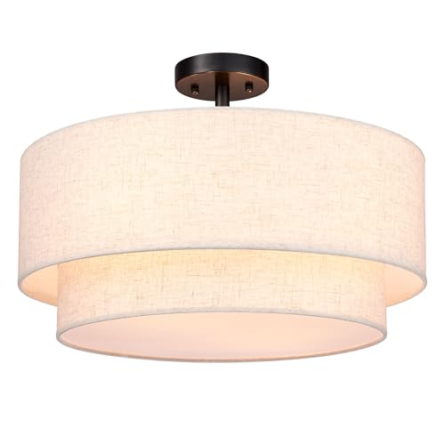20 inch Semi Flush Mount Ceiling Light Fixture with 4 Light
