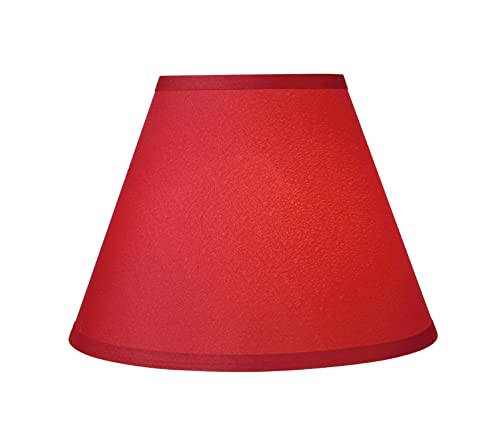 32632A Transitional Empire Shape Spider Construction Lamp Shade in Blood Red