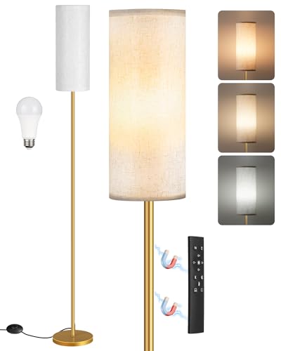 Dimmable Floor Lamps for Living Room with Remote and Foot Switch