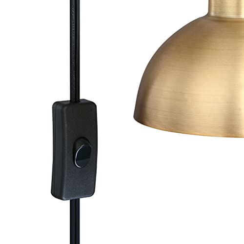 Tamlin Vintage Brass Wall Light Fixture