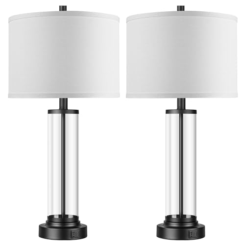 Glass Table Lamps Set of 2 (2 Count)