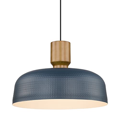Oversized Industrial Pendant Light Fixtures with Hammered Metal Shade