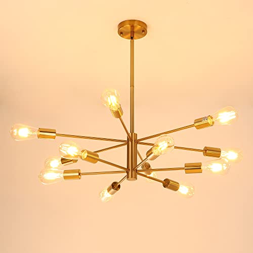 12 Light Modern Sputnik Chandelier