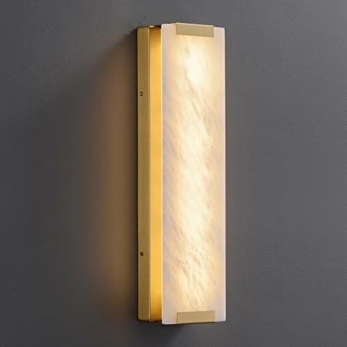 19.6" Alabaster Wall Sconce