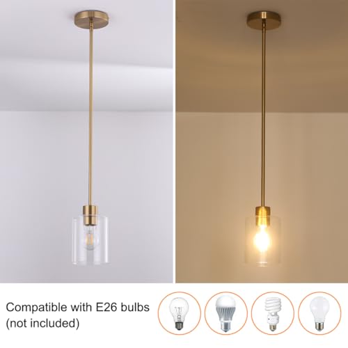 Brass Pendant Lights Kitchen Island (2 Count)
