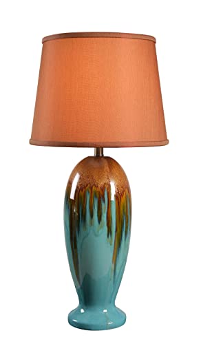 32366TEAL Tucson End Table Lamp