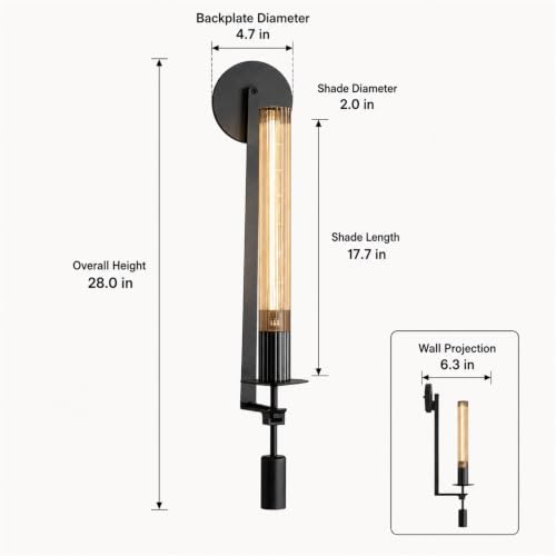 Black Wall Sconce