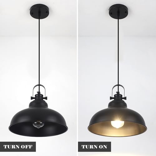 Black Pendant Lights Kitchen Island (2 Count)