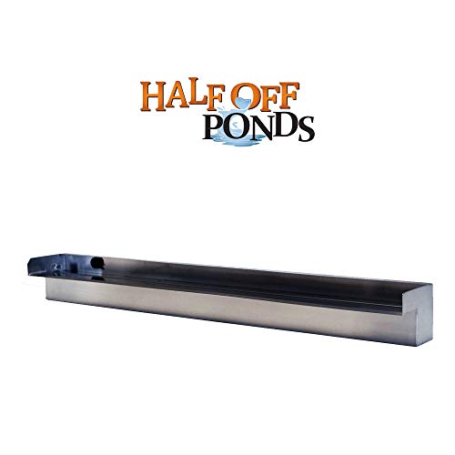 36" Stainless Steel Spillway for Pondless Waterfalls and Water Features
