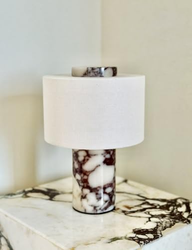 Marble Lamp 10 Inch Natural Stone Modern Luxury Decor Lamp