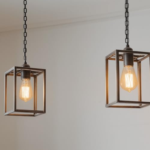 4 Pack Edison Light Bulb 60 Watt Dimmable ST58 Vintage Warm Bulb (4 Count)