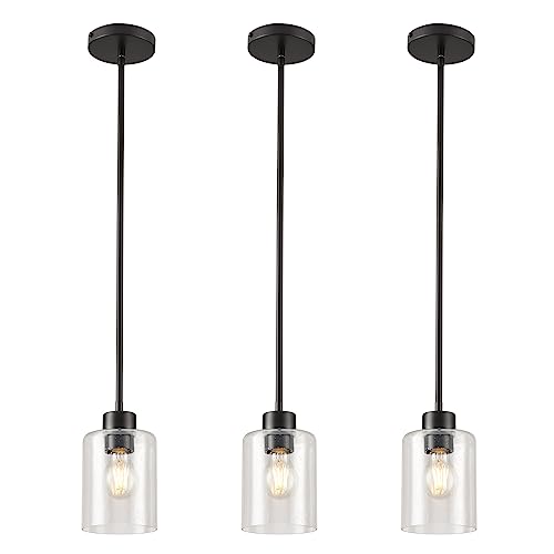 Black Pendant Lights Kitchen Island (3 Count)