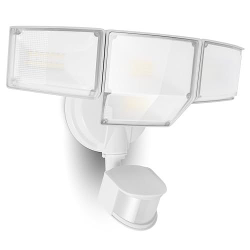 80W 9000LM LED Security Light Hardwire Motion Sensor Outdoor Lights