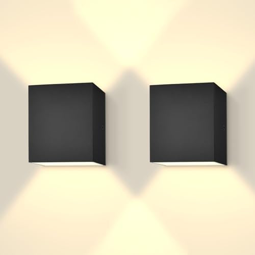 Square LED Up and Down Wall Sconces Set of 2 (2 Count)