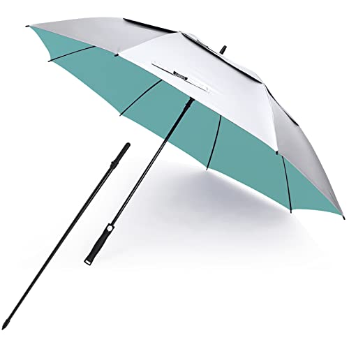UV Golf Beach Umbrella 68”Auto Open Extra Large Sun Shade Umbrellas