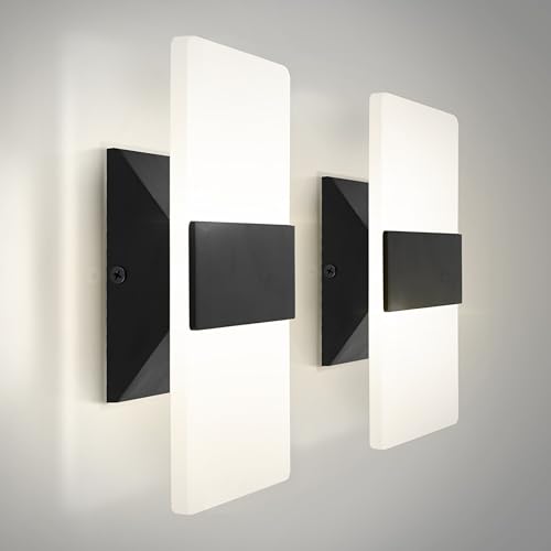 8 Inch Indoor LED Wall Sconce (2 Count)