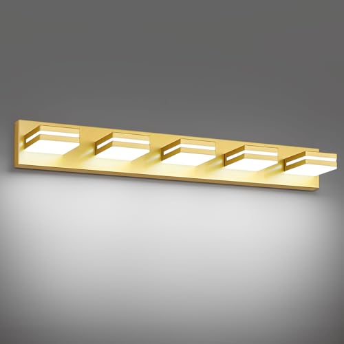 Modern LED Gold Acrylic Bathroom Lights Fixtures 5