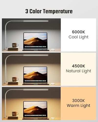 Eye Caring LED Desk Lamp Work Lamp Office Lamp with Side Clamp