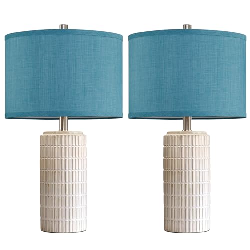 23" Set of 2 Nautical Ceramic Nightstand Table Lamps (2 Count)