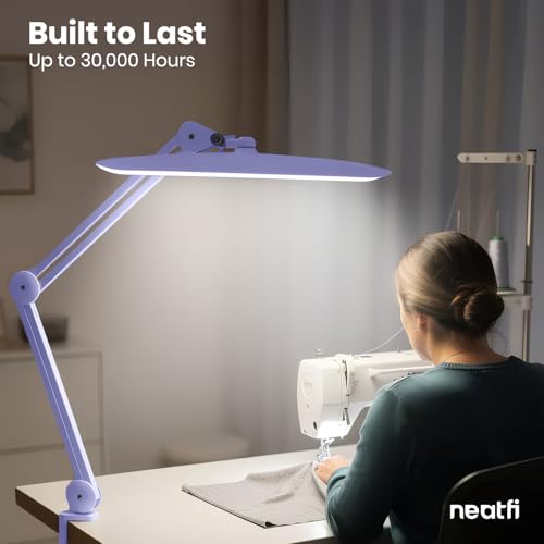 XL 2200 Lumens 20W LED Desk Lamp with Clamp