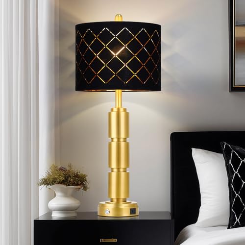 Set of 2 Modern Table Lamps for Living Room Bedroom (2 Count)