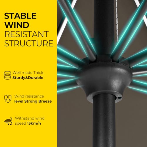 10ft Patio LED Umbrella with light