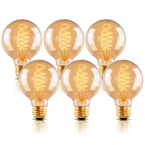 G25 Globe Edison Light Bulb (6 Count)