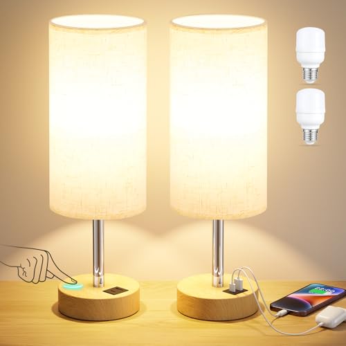 Bedside Table Lamp Set of 2 (2 Count)