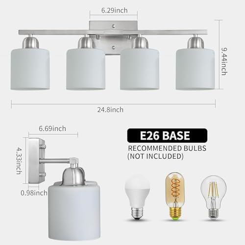 4 Light Bathroom Light Fixtures
