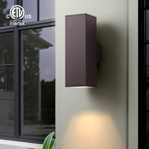 18" Modern Outdoor Porch Light (2 Count)