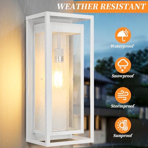 19" Large Outdoor Wall Light Fixtures (2 Count)