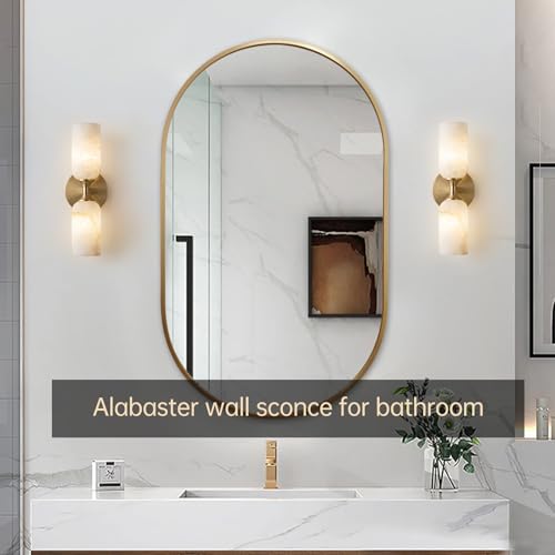 Alabaster Wall Sconces Set of 2 (2 Count)