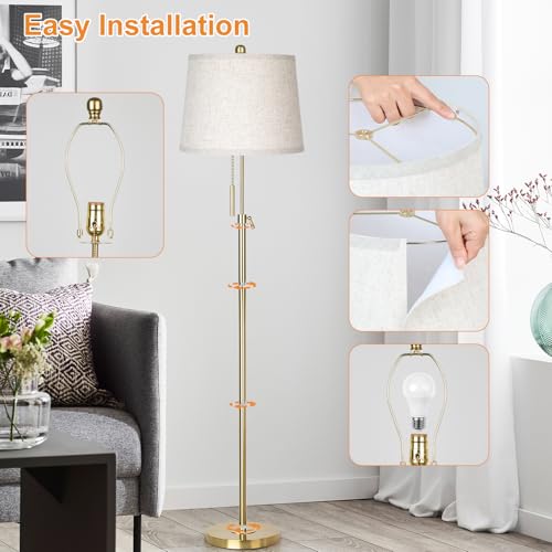 Gold Floor Lamp for Living Room 55