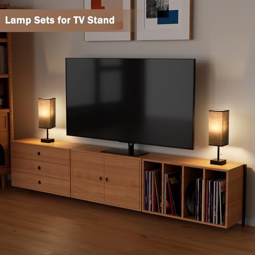 Bedside Lamp for Bedroom Set of 2 (2 Count)